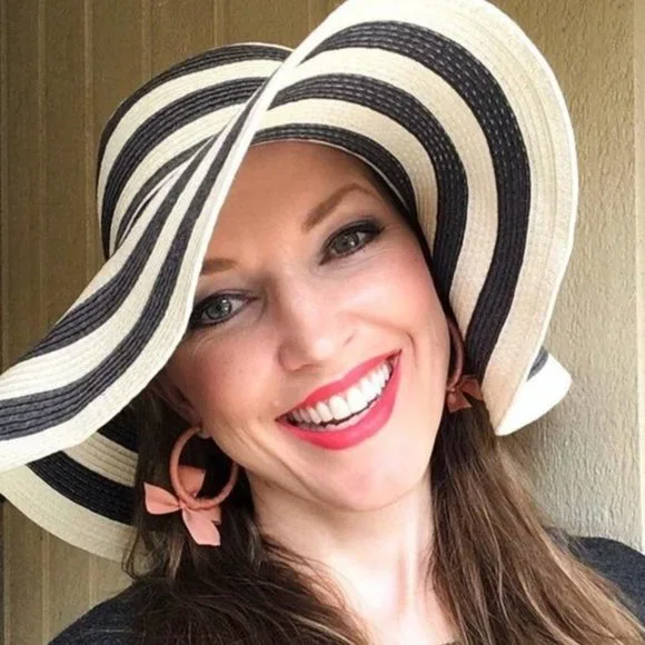 Stella & Dot | Blush Polka Dot Scarf Tie Hoop Earrings Retired - Picture 6 of 8